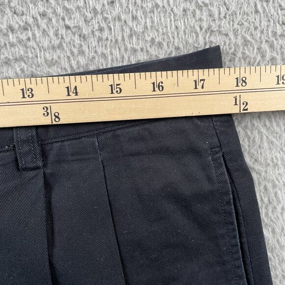 J.Crew Chino Pants Mens 35x30 Black Pleated Business Casual Preppy - Picture 5 of 8